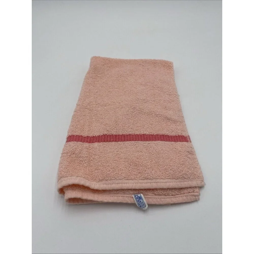 Vintage Cannon Hand Towel Pink MCM Made in USA 24